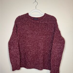 Brandy Melville Maroon Knit Sweater
